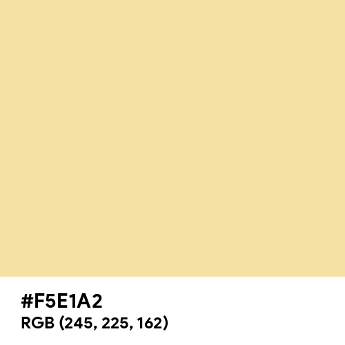 Calming Yellow (Hex code: F5E1A2) Thumbnail