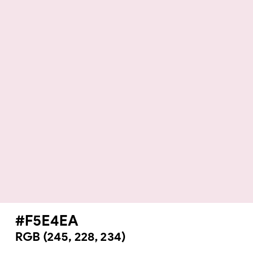 Piggy Pink (Hex code: F5E4EA) Thumbnail