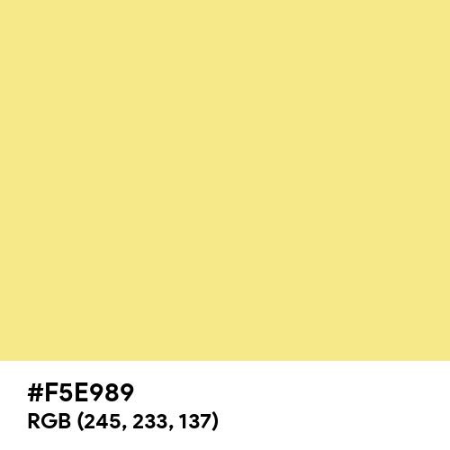 June color hex code is #F5E989
