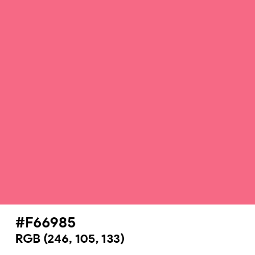 Lollipop Pink (Hex code: F66985) Thumbnail