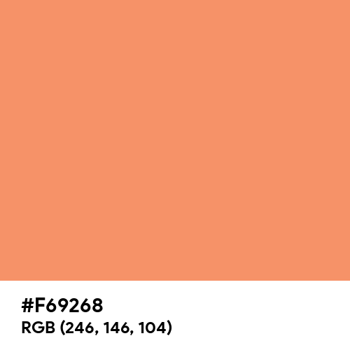 Melon Red (Hex code: F69268) Thumbnail