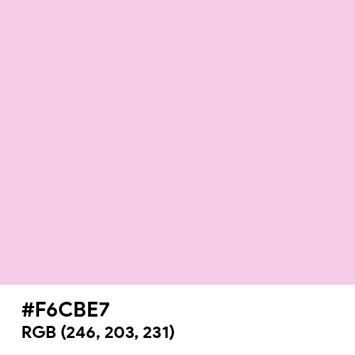 Classic Rose (Hex code: F6CBE7) Thumbnail