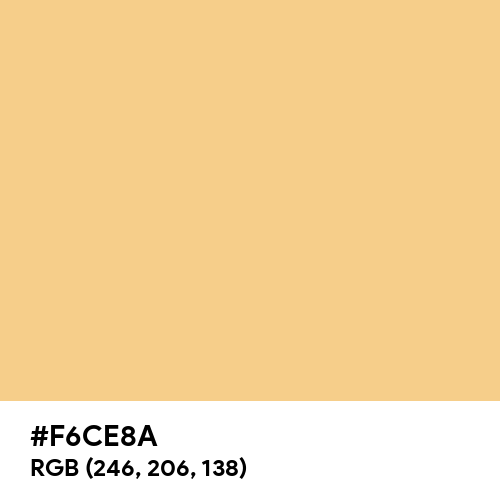 Sky Yellow (Hex code: F6CE8A) Thumbnail