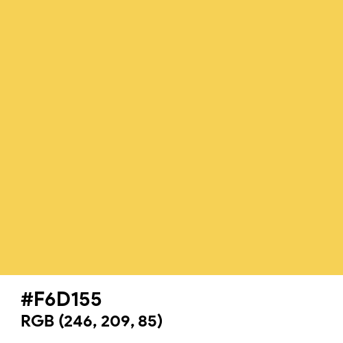Primrose Yellow (Hex code: F6D155) Thumbnail