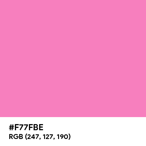 Persian Pink (Hex code: F77FBE) Thumbnail