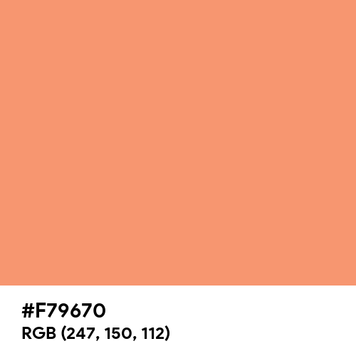 Atomic Tangerine (Hex code: F79670) Thumbnail