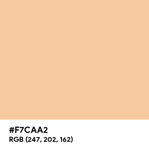 Vibrant Peach (Hex code: F7CAA2) Thumbnail
