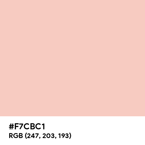 Baby Pink (Hex code: F7CBC1) Thumbnail