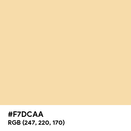 Peach-Yellow (Hex code: F7DCAA) Thumbnail