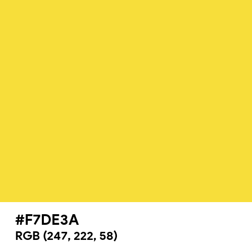 Best Yellow (Hex code: F7DE3A) Thumbnail