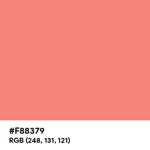 Coral Pink (Hex code: F88379) Thumbnail