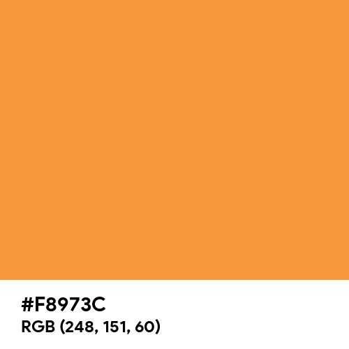 Average Orange (Hex code: F8973C) Thumbnail
