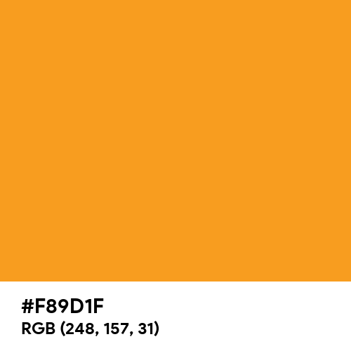 Perfect Orange (Hex code: F89D1F) Thumbnail