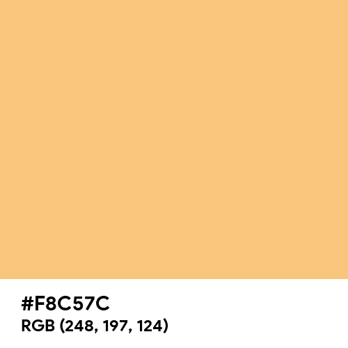 Pastel Amber (Hex code: F8C57C) Thumbnail