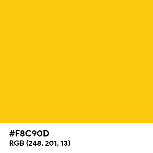 German Yellow (Hex code: F8C90D) Thumbnail