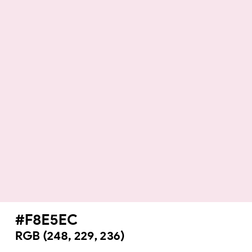 Piggy Pink (Hex code: F8E5EC) Thumbnail