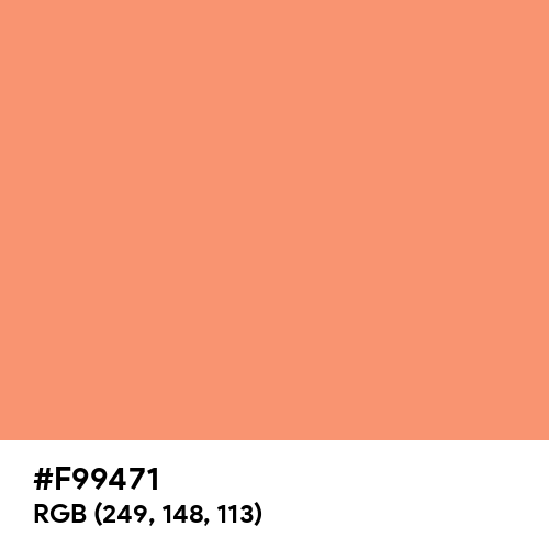 Cadmium Orange (Hex code: F99471) Thumbnail