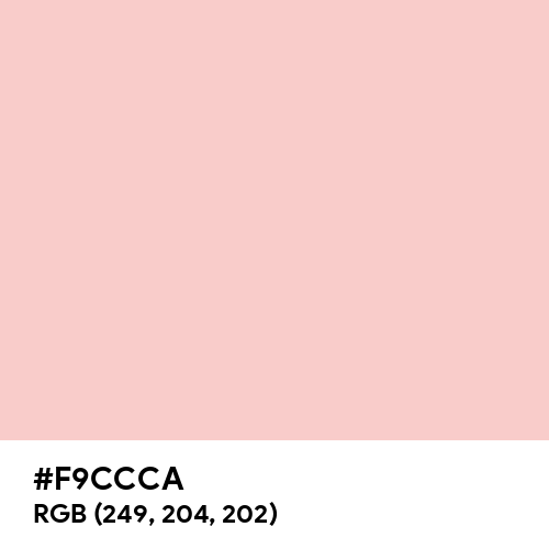 Pale Pink (Hex code: F9CCCA) Thumbnail