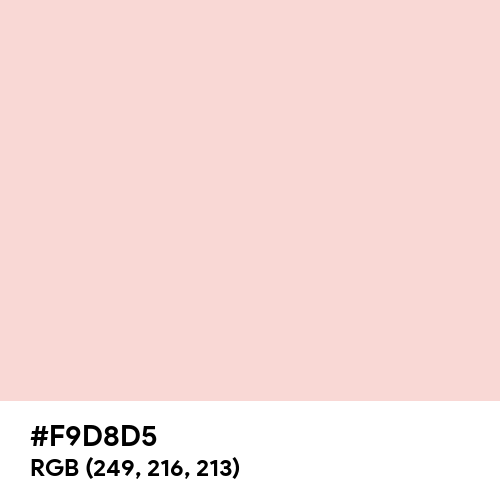 Pale Pink (Hex code: F9D8D5) Thumbnail