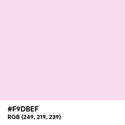 Pink Lace (Hex code: F9DBEF) Thumbnail
