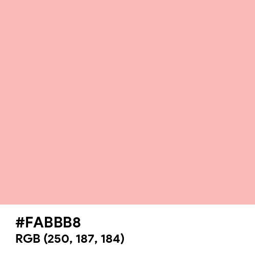 Sunrise Pink (Hex code: FABBB8) Thumbnail