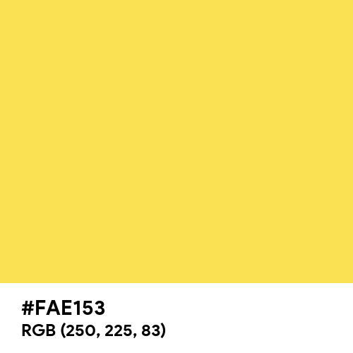 Yellow Glitter (Hex code: FAE153) Thumbnail