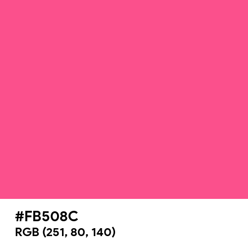 Go To Pink (Hex code: FB508C) Thumbnail