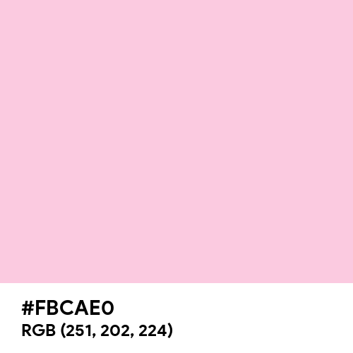 Best Pink (Hex code: FBCAE0) Thumbnail