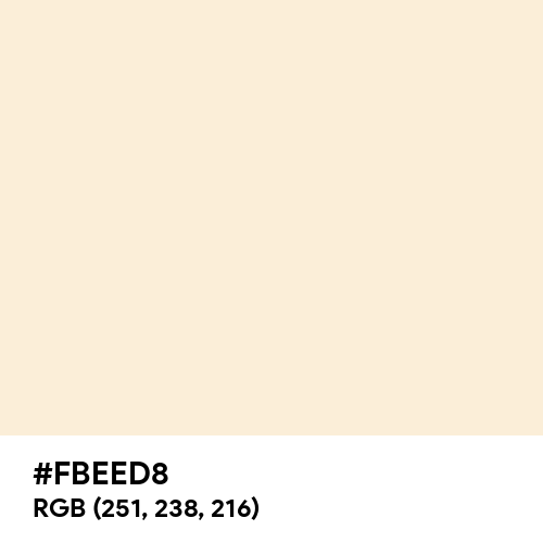 Antique White (Hex code: FBEED8) Thumbnail