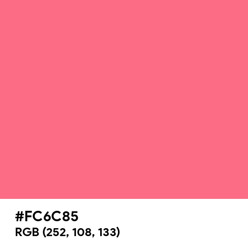 Ultra Red (Hex code: FC6C85) Thumbnail