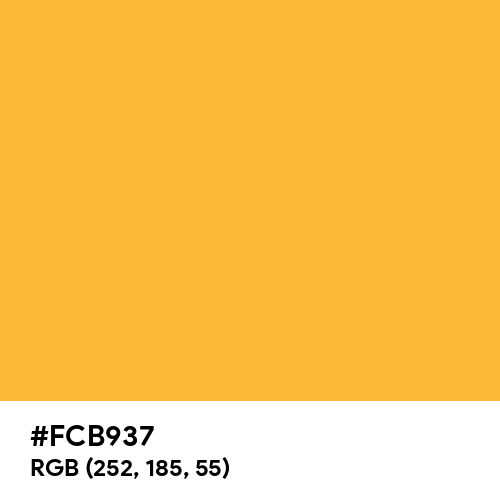 Pear Yellow (Hex code: FCB937) Thumbnail