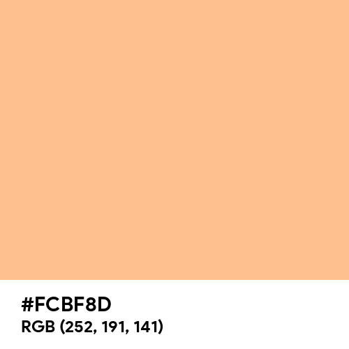 Clear Orange (Hex code: FCBF8D) Thumbnail