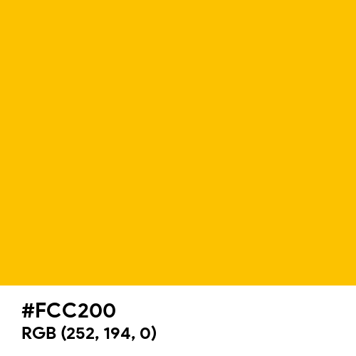 Golden Poppy (Hex code: FCC200) Thumbnail