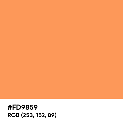 Atomic Tangerine (Hex code: FD9859) Thumbnail