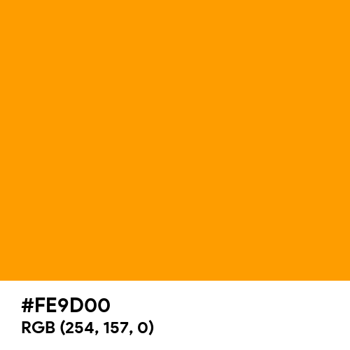 Orange Peel (Hex code: FE9D00) Thumbnail