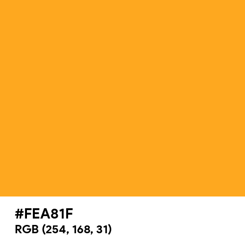 Bright Yellow (Crayola) (Hex code: FEA81F) Thumbnail