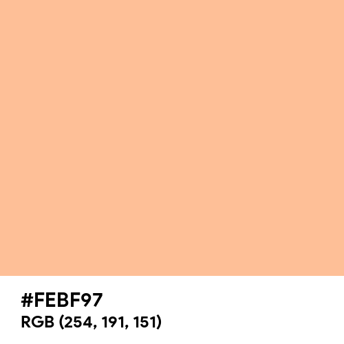 Peach-Orange (Hex code: FEBF97) Thumbnail