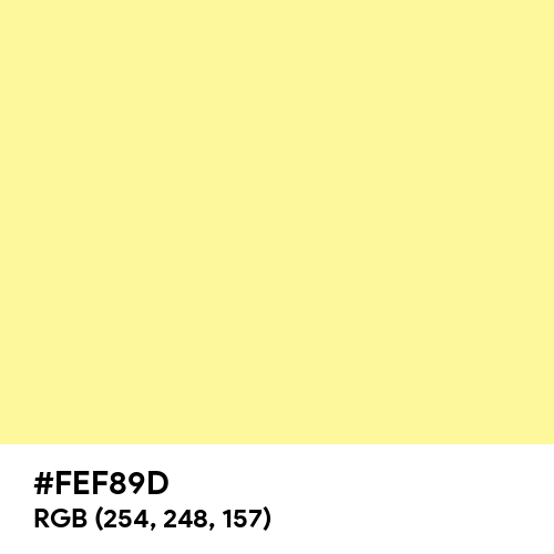 Lemon Yellow (Crayola) (Hex code: FEF89D) Thumbnail