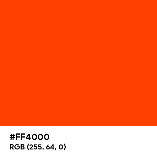 Red-Orange (X11) (Hex code: FF4000) Thumbnail