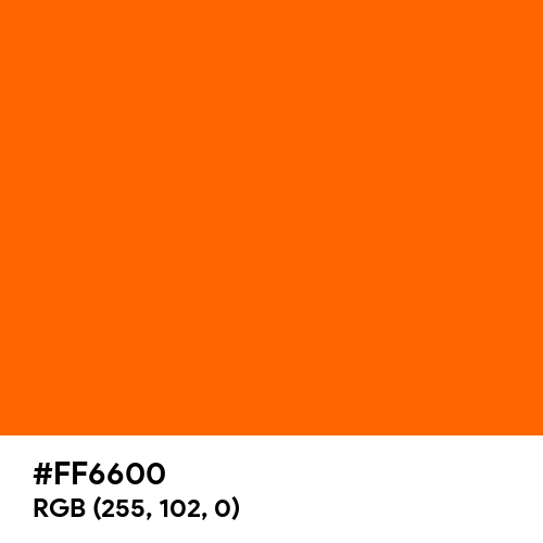 Easy.com Orange (Hex code: FF6600) Thumbnail