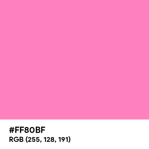 Full Pink (Hex code: FF80BF) Thumbnail