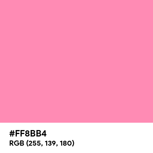 True Pink (Hex code: FF8BB4) Thumbnail