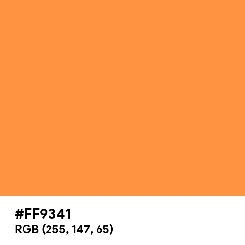 Royal Orange (Hex code: FF9341) Thumbnail