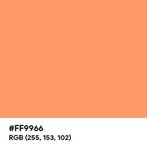 Atomic Tangerine (Hex code: FF9966) Thumbnail
