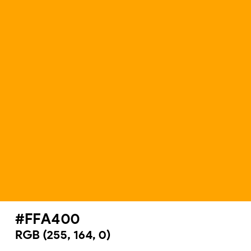 Japanese Yellow (Hex code: FFA400) Thumbnail
