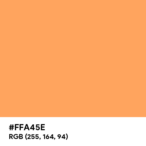 Fresh Orange (Hex code: FFA45E) Thumbnail