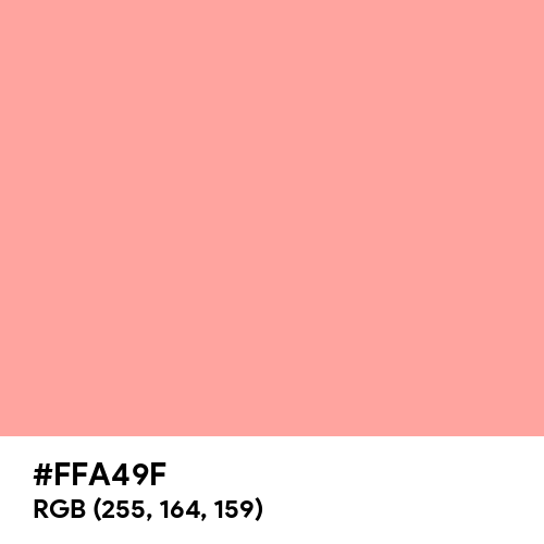 Light Salmon Pink (Hex code: FFA49F) Thumbnail