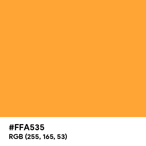 Cadmium Yellow (Ferrario) (Hex code: FFA535) Thumbnail