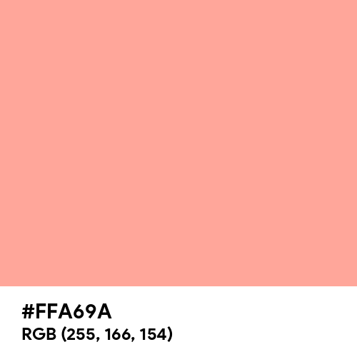Light Salmon Pink (Hex code: FFA69A) Thumbnail