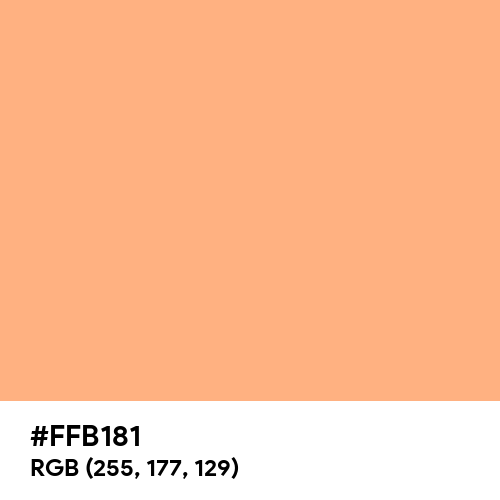 Peach Cobbler (Hex code: FFB181) Thumbnail